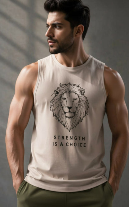 King White Men's cotton Tank Tees