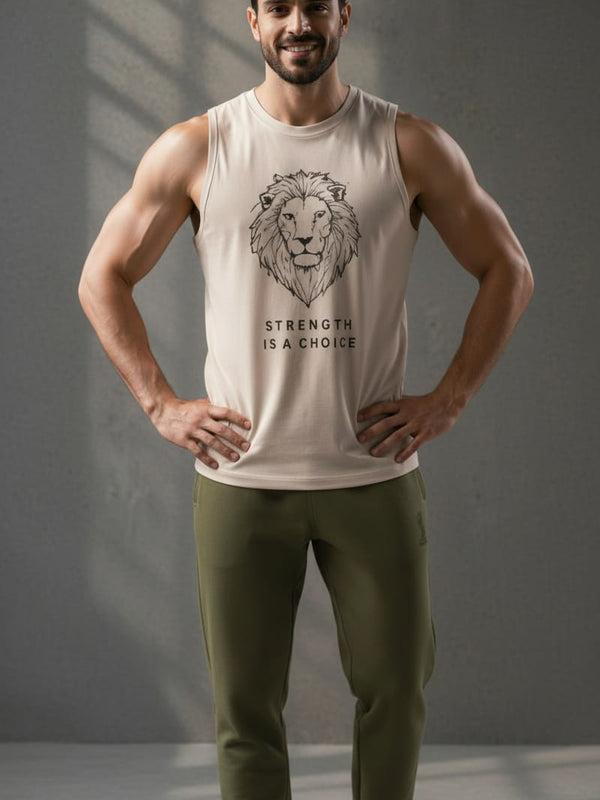 King White Men's cotton Tank Tees