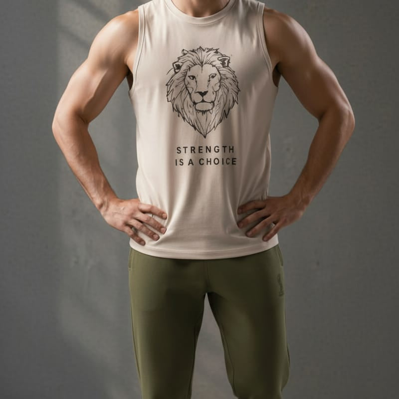 King White Men's cotton Tank Tees