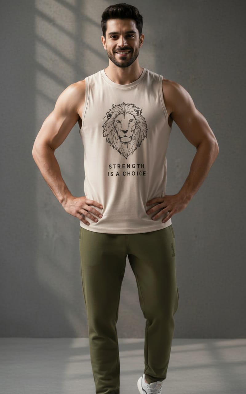 King White Men's cotton Tank Tees