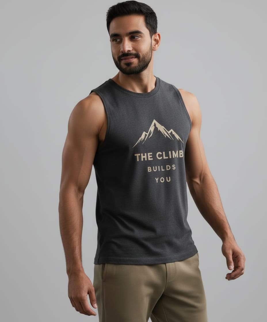 Climb Men's cotton  Tank Tees