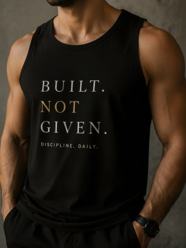 Built Men's cotton Tank Tees