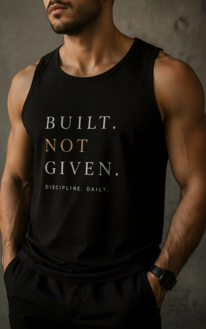 Built Men's cotton Tank Tees