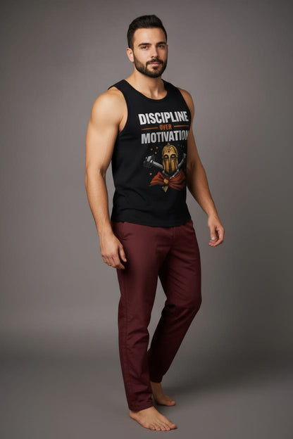 Warrior discipline Men's cotton Tank Tees