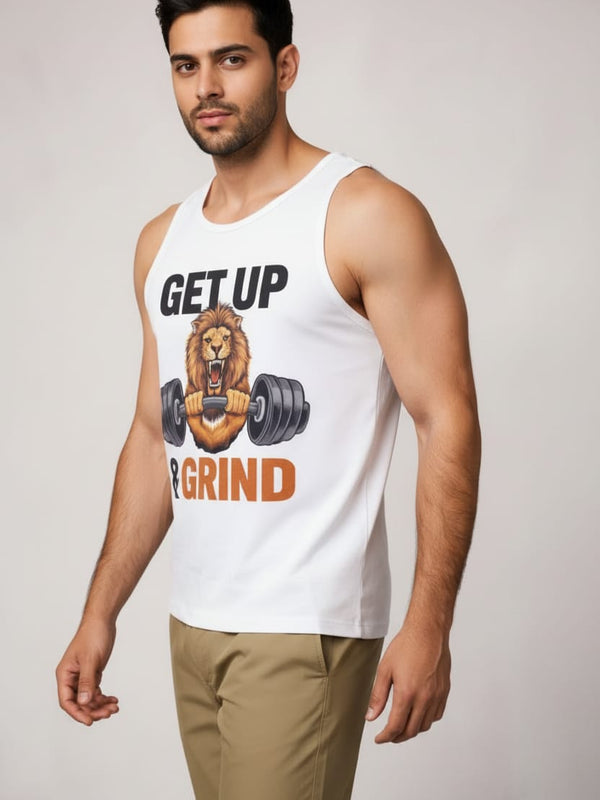 King & grind Men's cotton Tank Tees