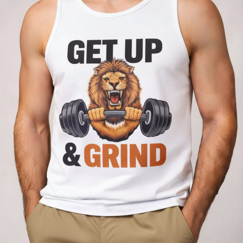 King & grind Men's cotton Tank Tees