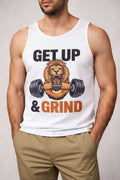 King & grind Men's cotton Tank Tees