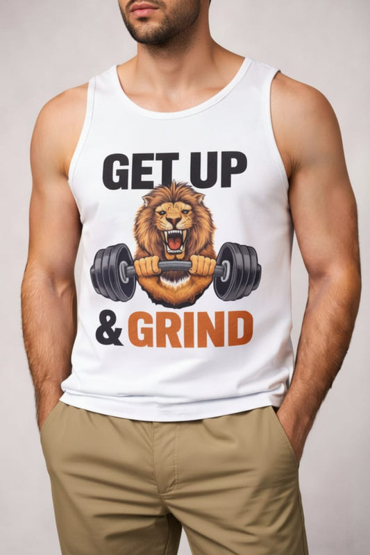 King & grind Men's cotton Tank Tees