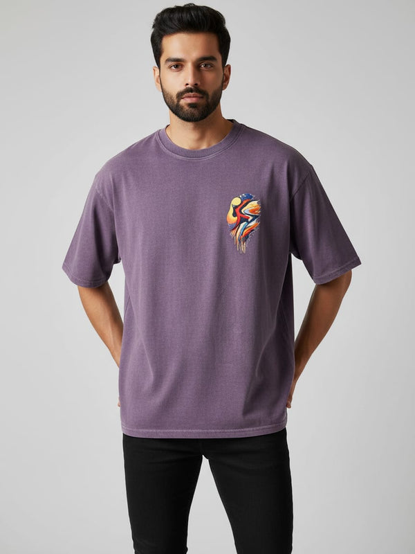 Aurora Round Neck 100% Cotton Mens' T-shirt