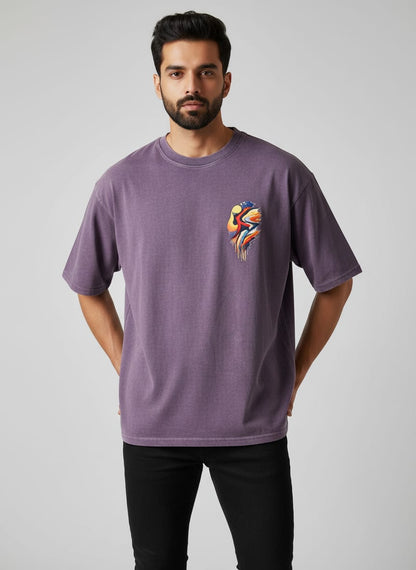 Aurora Round Neck 100% Cotton Mens' T-shirt
