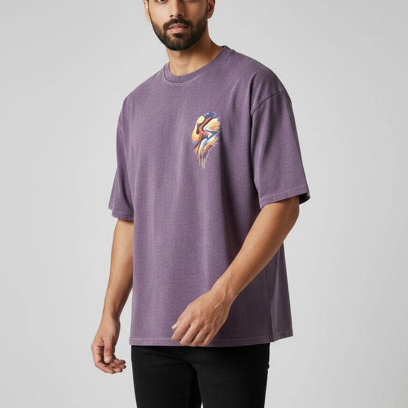 Aurora Round Neck 100% Cotton Mens' T-shirt