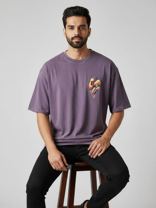 Aurora Round Neck 100% Cotton Mens' T-shirt