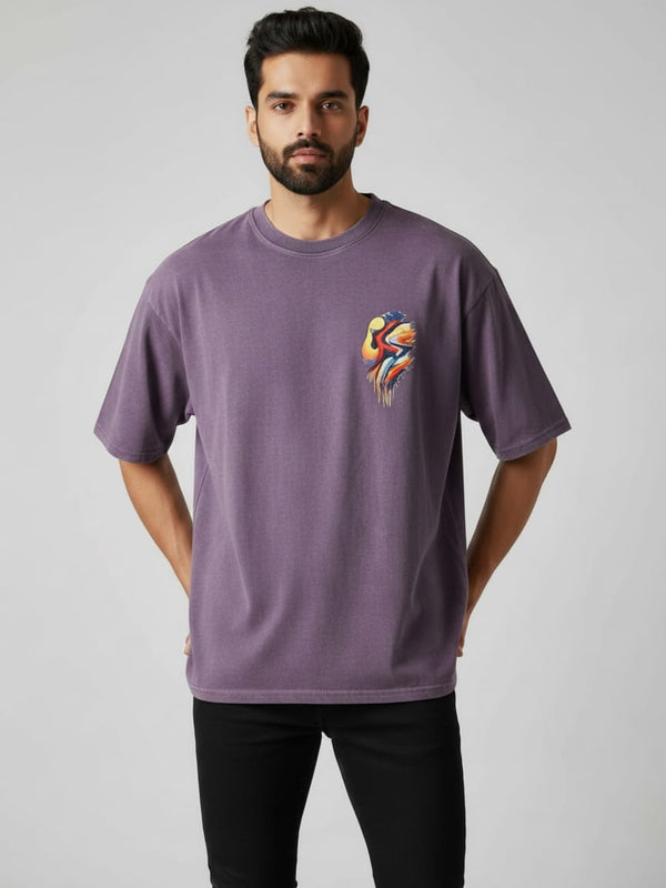 Aurora Round Neck 100% Cotton Mens' T-shirt