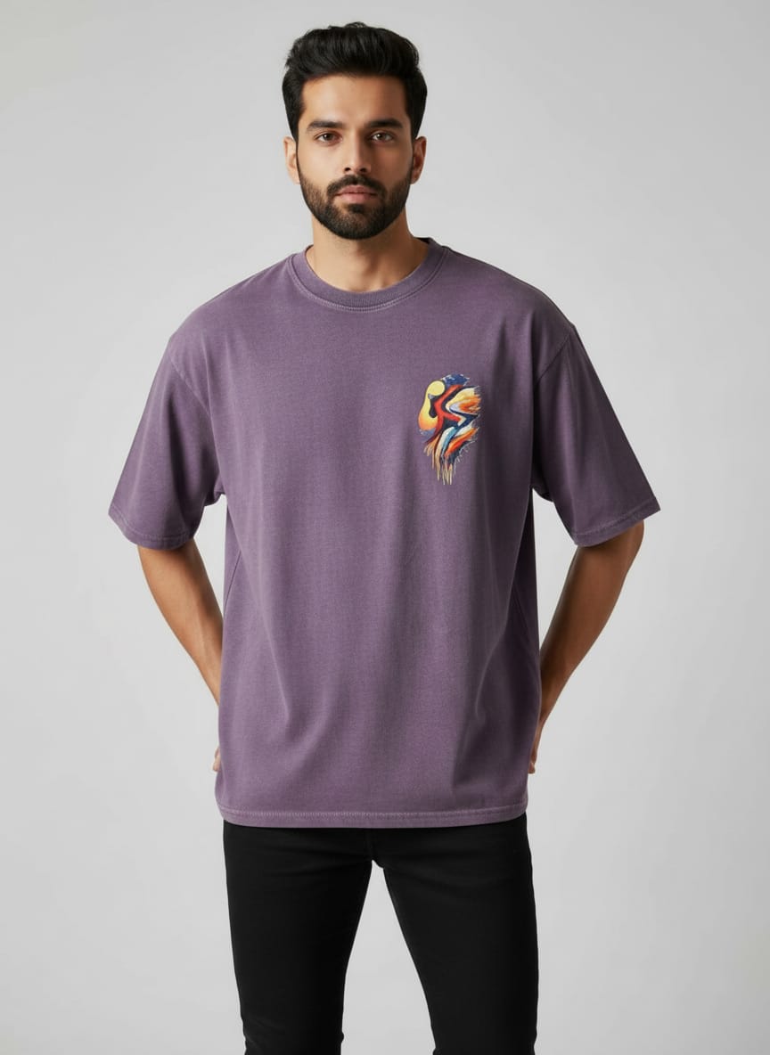 Aurora Round Neck 100% Cotton Mens' T-shirt