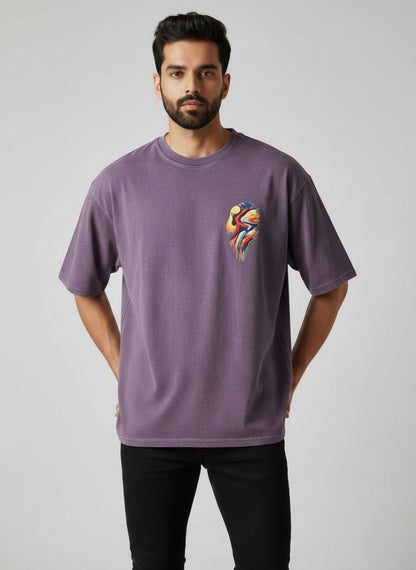 Aurora Round Neck 100% Cotton Mens' T-shirt