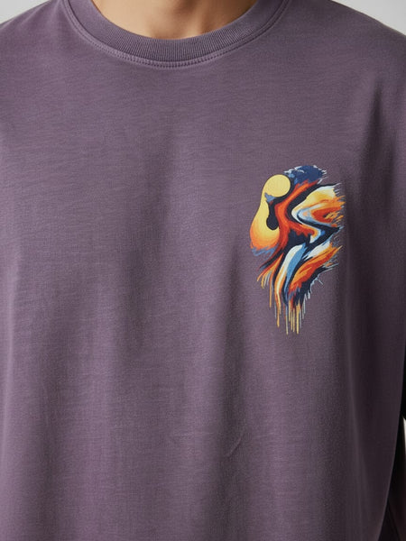 Aurora Round Neck 100% Cotton Mens' T-shirt
