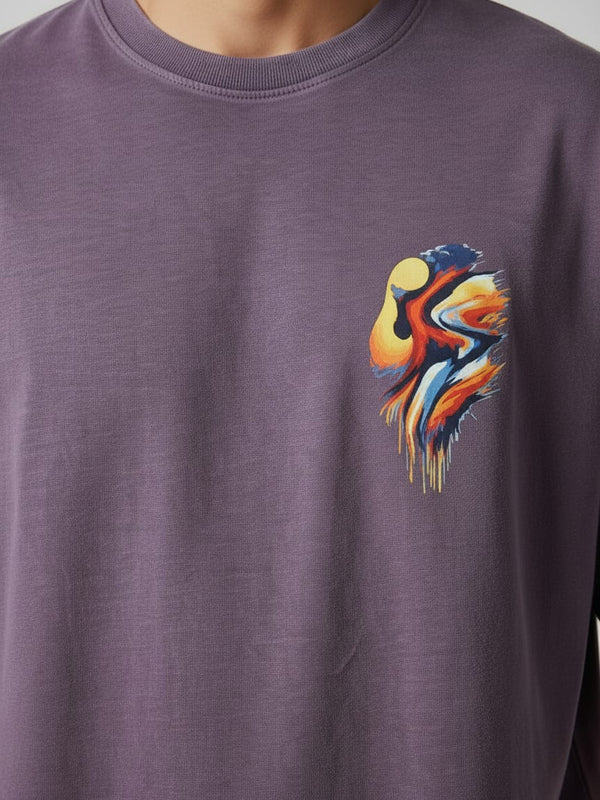Aurora Round Neck 100% Cotton Mens' T-shirt