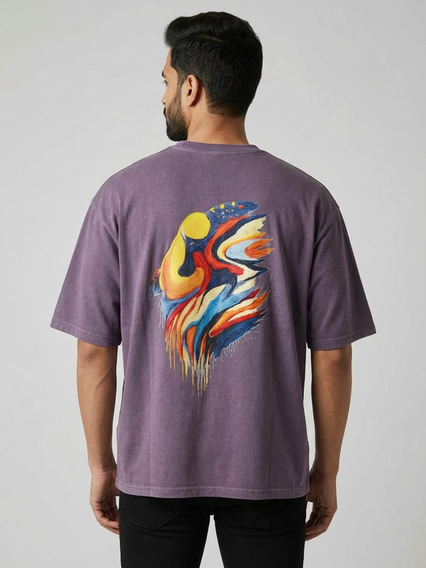 Aurora Round Neck 100% Cotton Mens' T-shirt