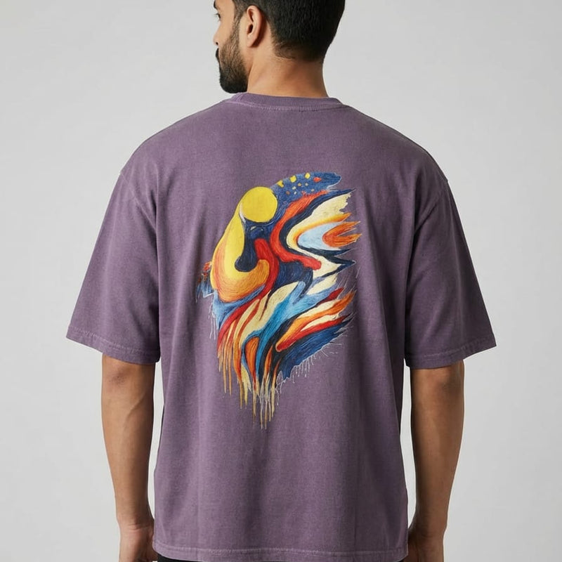 Aurora Round Neck 100% Cotton Mens' T-shirt