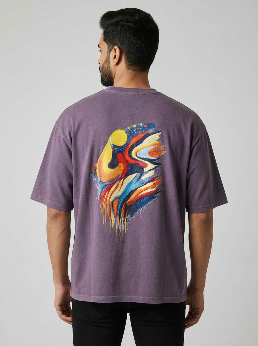 Aurora Round Neck 100% Cotton Mens' T-shirt
