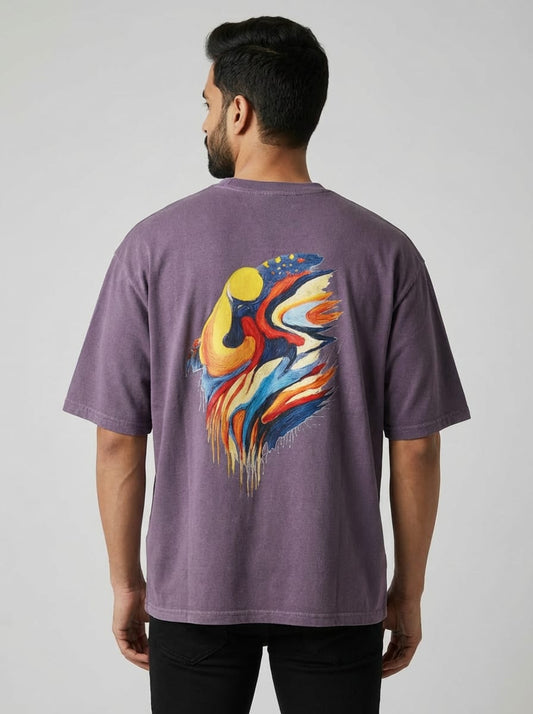 Aurora Round Neck 100% Cotton Mens' T-shirt
