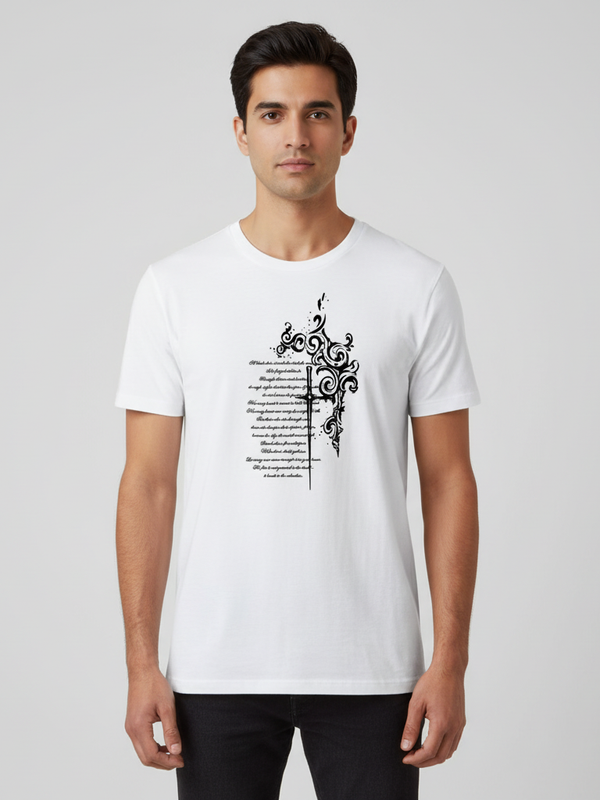 Freedom round neck Men's cotton T-shirt