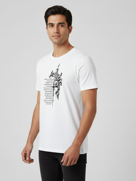 Freedom round neck Men's cotton T-shirt