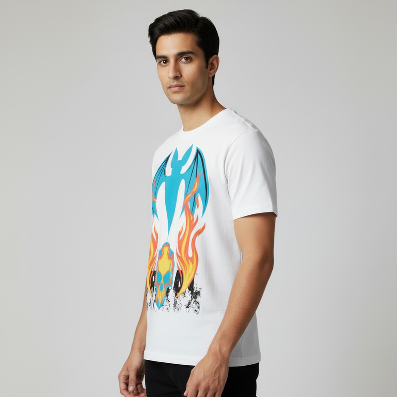 Freedom round neck Men's cotton  T-shirt