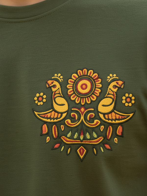 Mor Round Neck 100% Cotton Mens' T-shirt