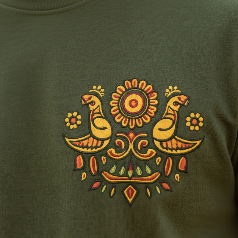 Mor Round Neck 100% Cotton Mens' T-shirt