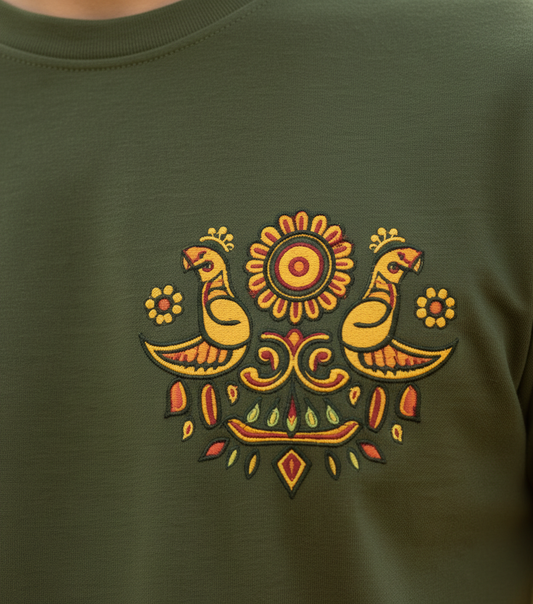 Mor Round Neck 100% Cotton Mens' T-shirt