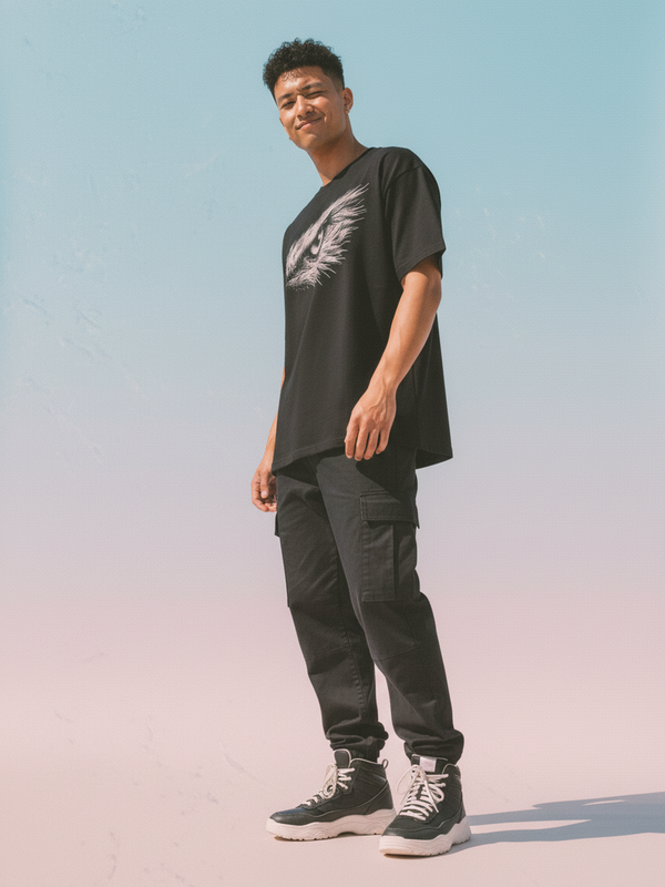 Focus Round Neck 100% Cotton Unisex T-shirt