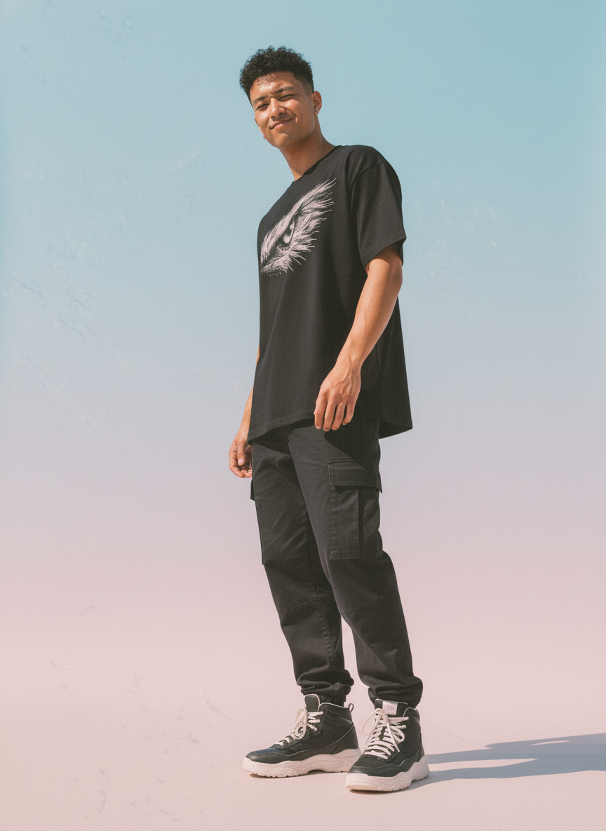 Focus Round Neck 100% Cotton Unisex T-shirt