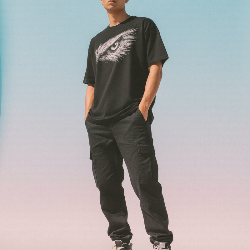 Focus Round Neck 100% Cotton Unisex T-shirt