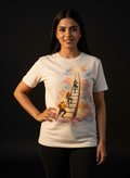 Ladder Round Neck 100% Cotton Unisex T-shirt