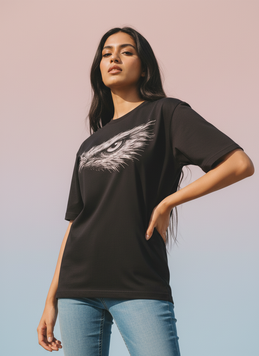 Focus Round Neck 100% Cotton Unisex T-shirt