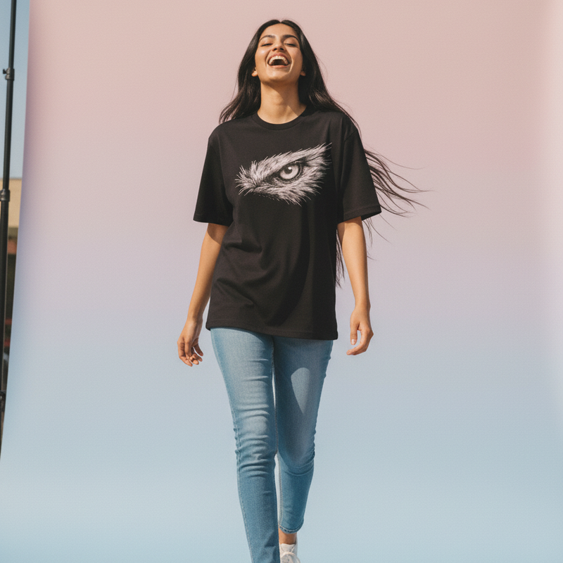 Focus Round Neck 100% Cotton Unisex T-shirt