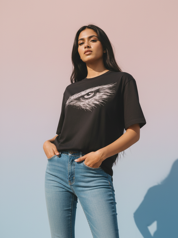 Focus Round Neck 100% Cotton Unisex T-shirt