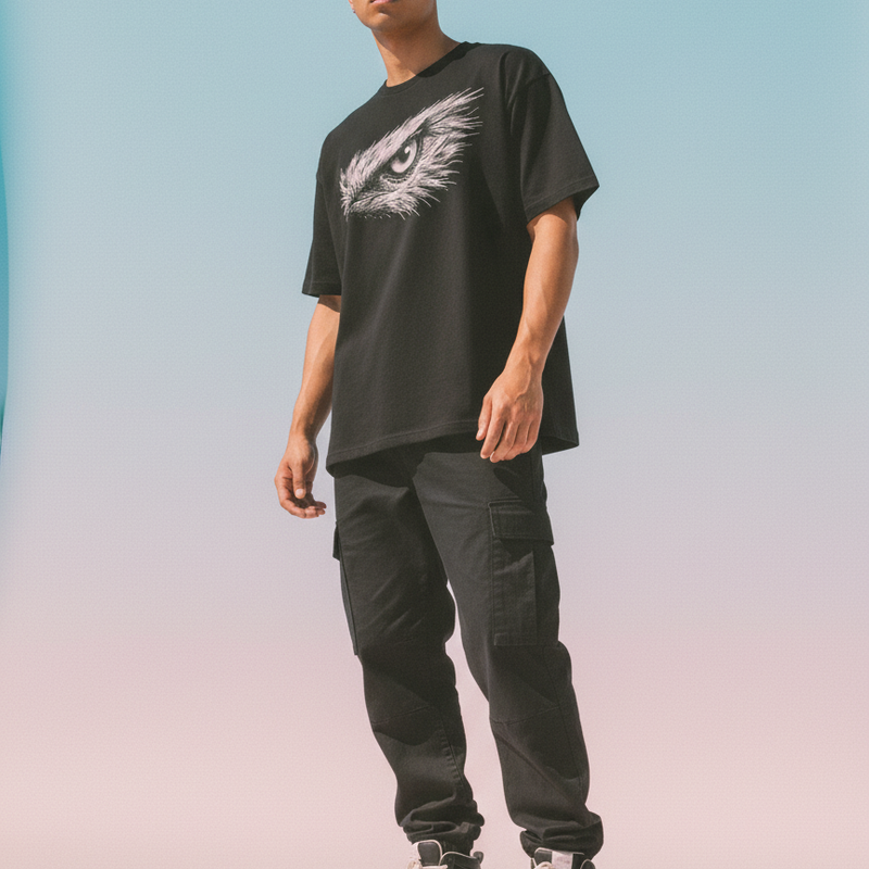 Focus Round Neck 100% Cotton Unisex T-shirt