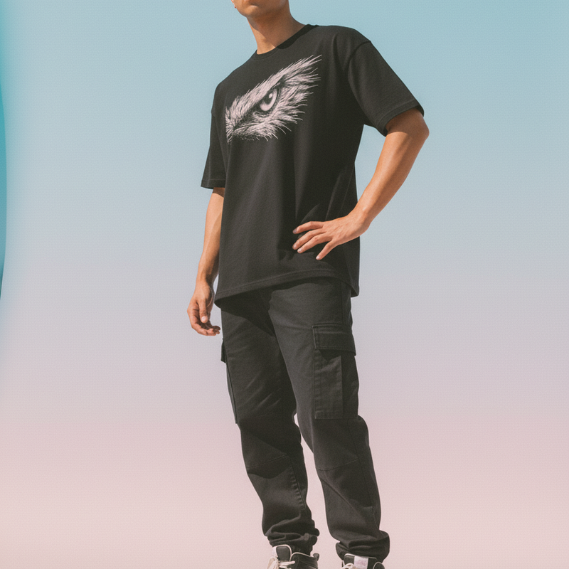 Focus Round Neck 100% Cotton Unisex T-shirt