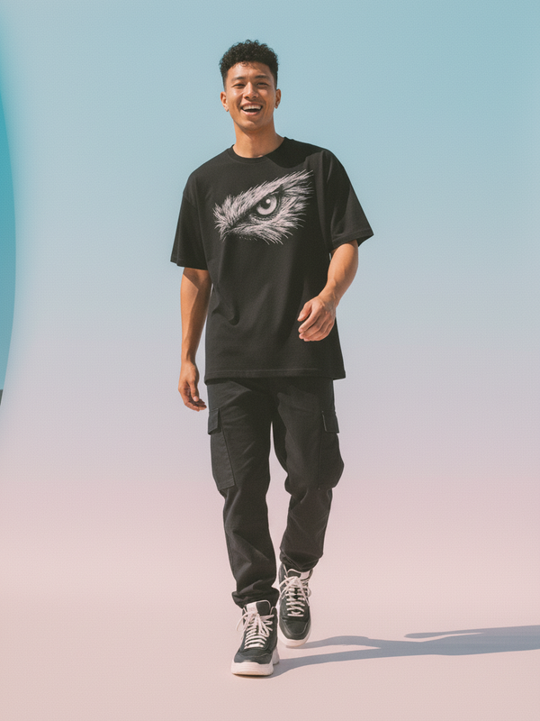 Focus Round Neck 100% Cotton Unisex T-shirt