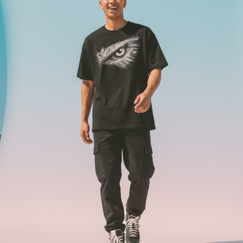 Focus Round Neck 100% Cotton Unisex T-shirt