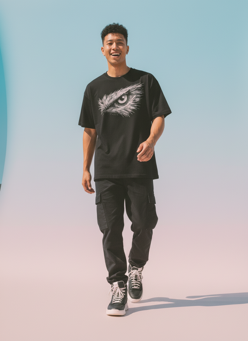 Focus Round Neck 100% Cotton Unisex T-shirt